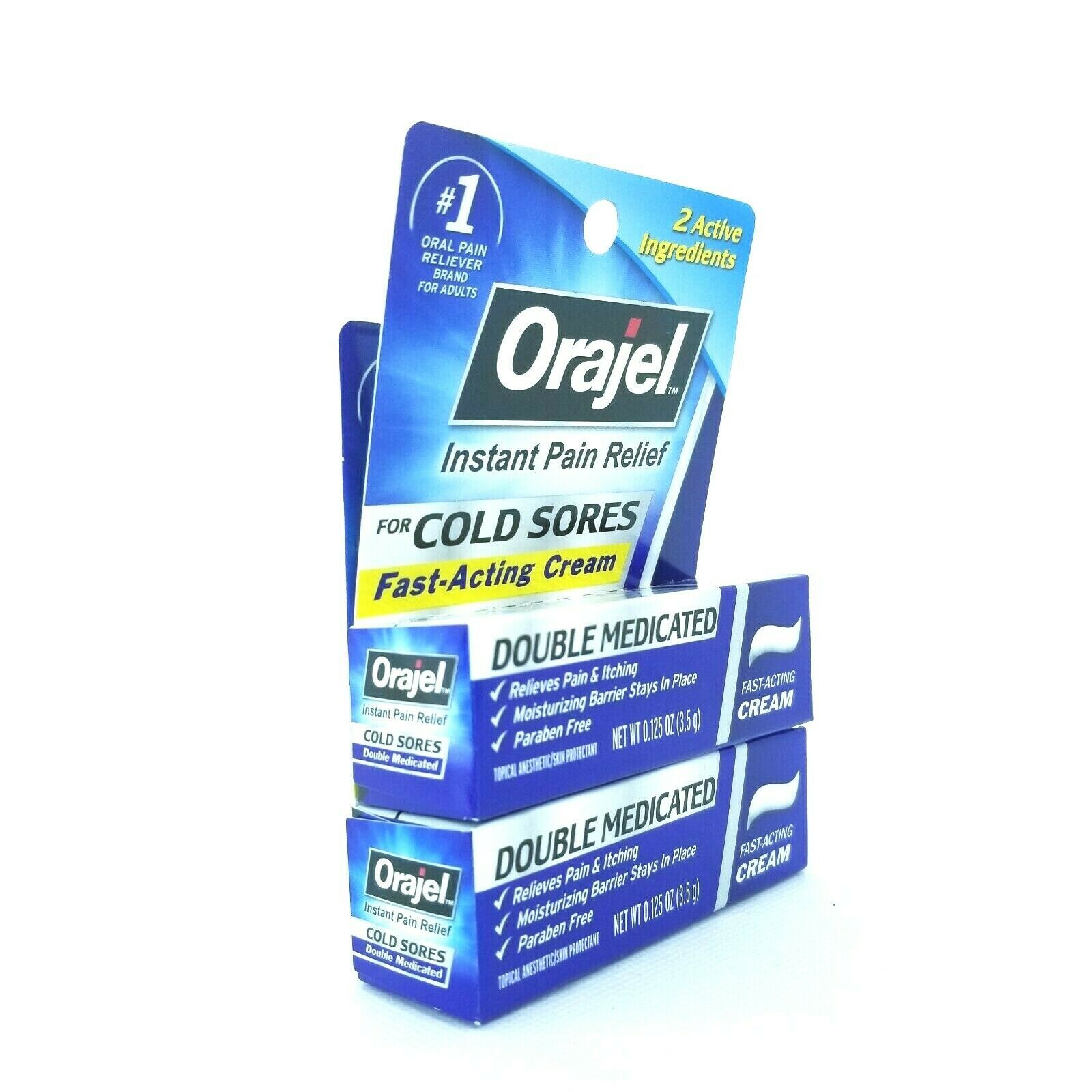 orajel instant pain relief gel  mouth sores cold sores lot