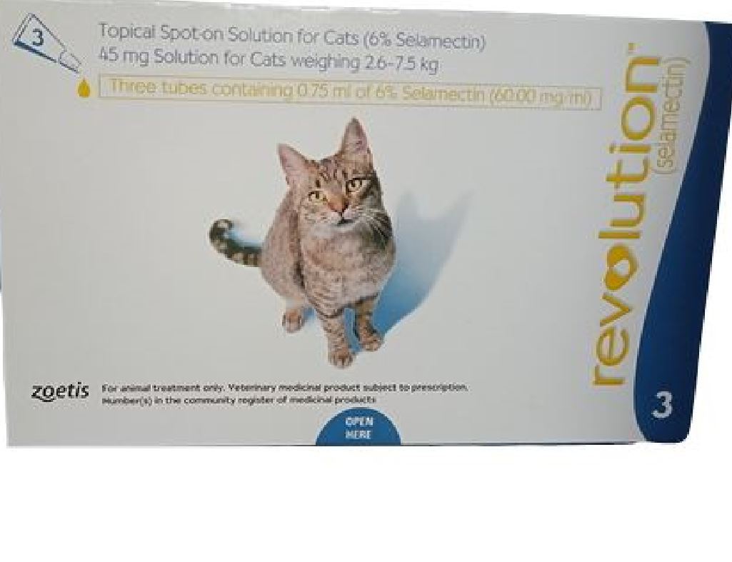 Revolution Cats Dewormer And Flea Control Spot On All In One Ear Mites