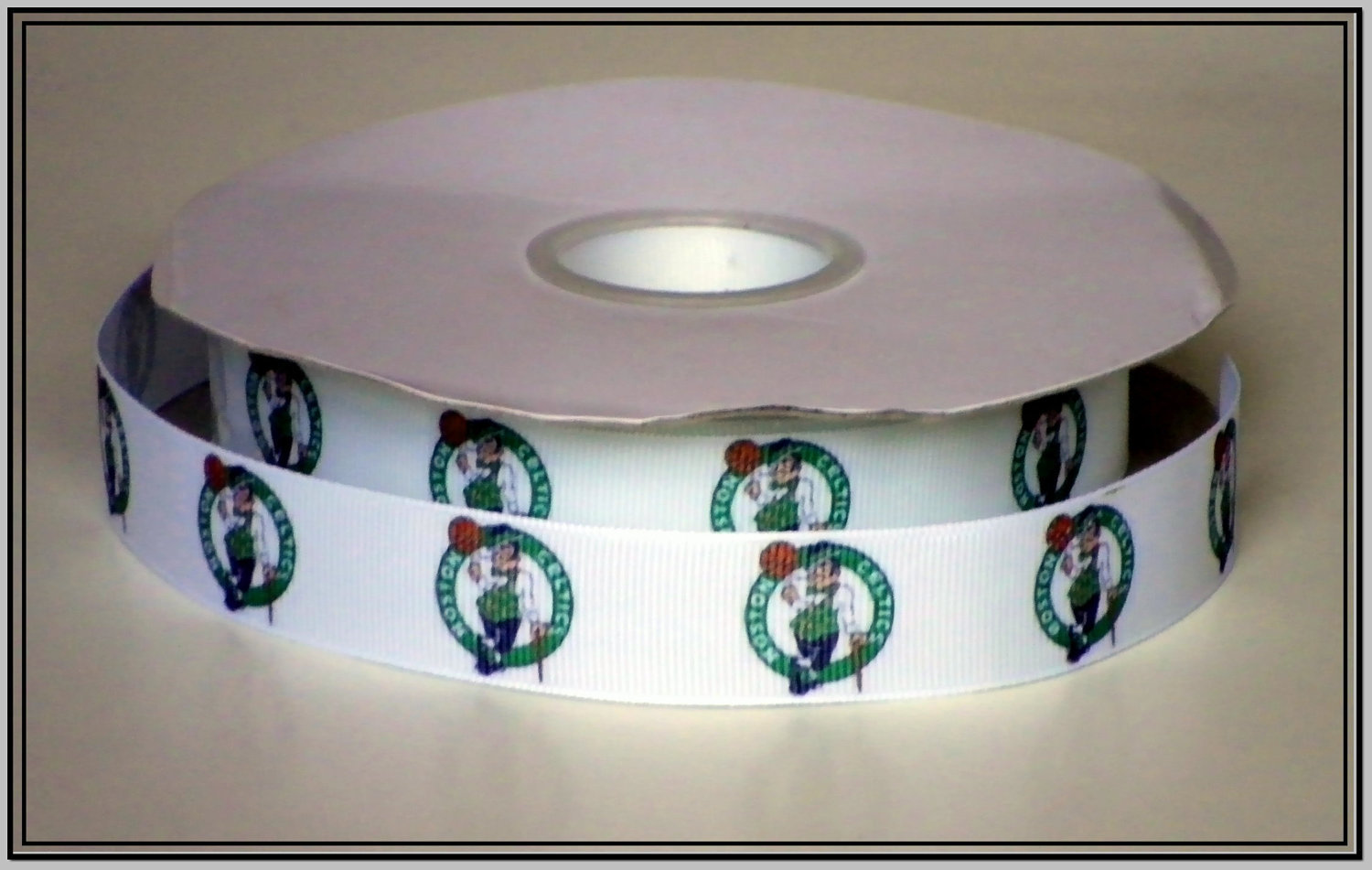 Boston Celtics Inspired Grosgrain Ribbon