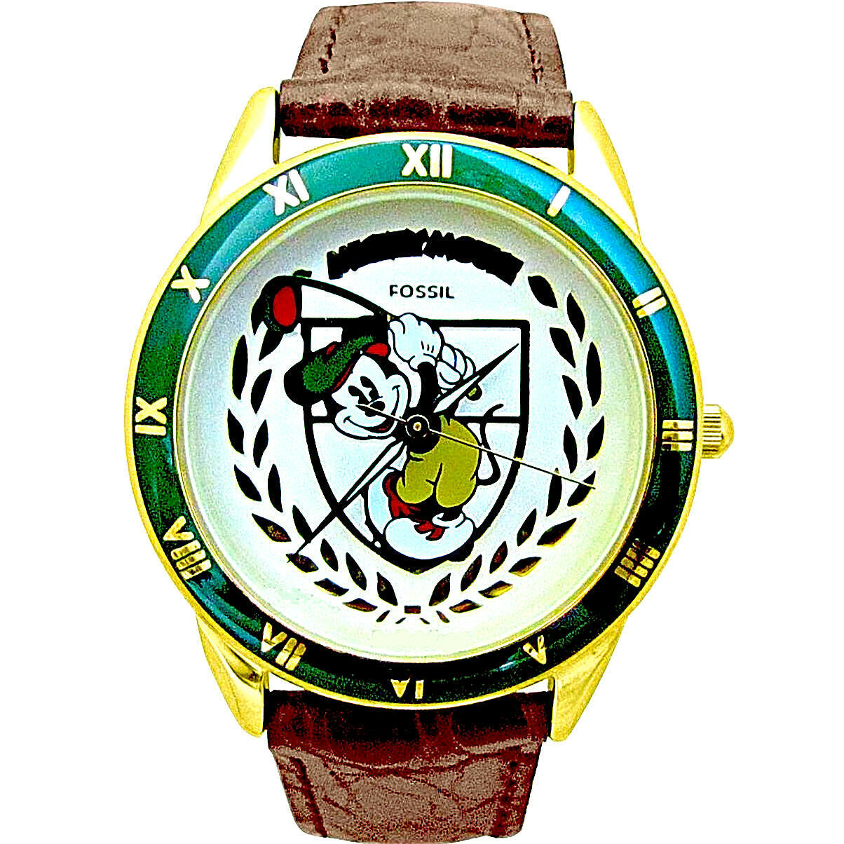 Mickey Disney Fossil In Golf Swing 