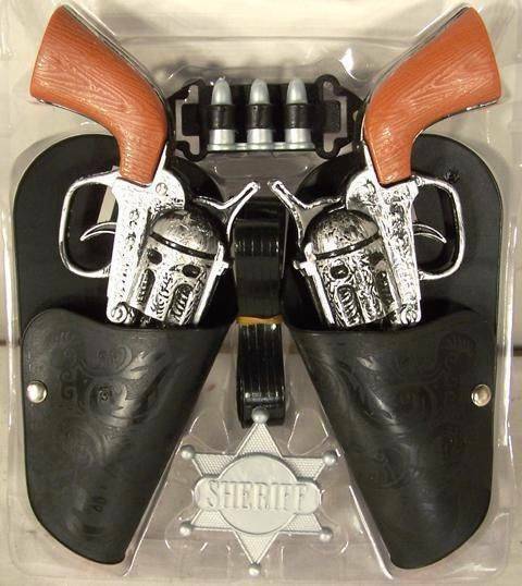 Primary image for COMPLETE TWIN WESTERN HERO PLAY GUN SET toy guns holster belt cowboy sheriff