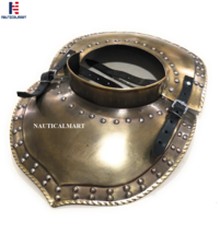 NauticalMart Medieval LARP Armor Gorget Set with Pauldrons Shoulder Guard