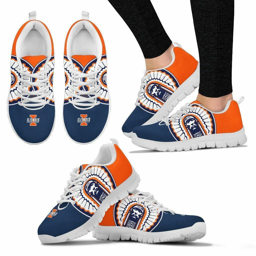 Illinois Fighting Illini NCAA Fan Custom Unofficial Running Shoes ...