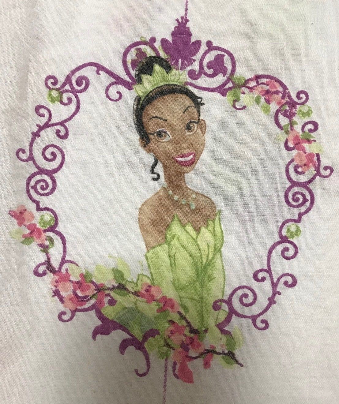 Disney PRINCESS AND THE FROG Flat Sheet Twin Bedding Tiana Fabric Craft Bedding