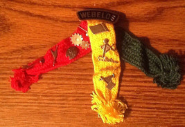 Vintage Webelos BSA Cub Scout Tri Color Ribbon + 10 Metal Pins from the ... - $9.50