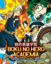 Boku No Hero Academia Season 1-4 DVD Vol.1 - 88 end + Movie English Dubbed USA