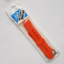 Genuine Factory Watch Band 20mm Orange Resin Strap Casio Edifice EFM-502-1A4 - $48.60