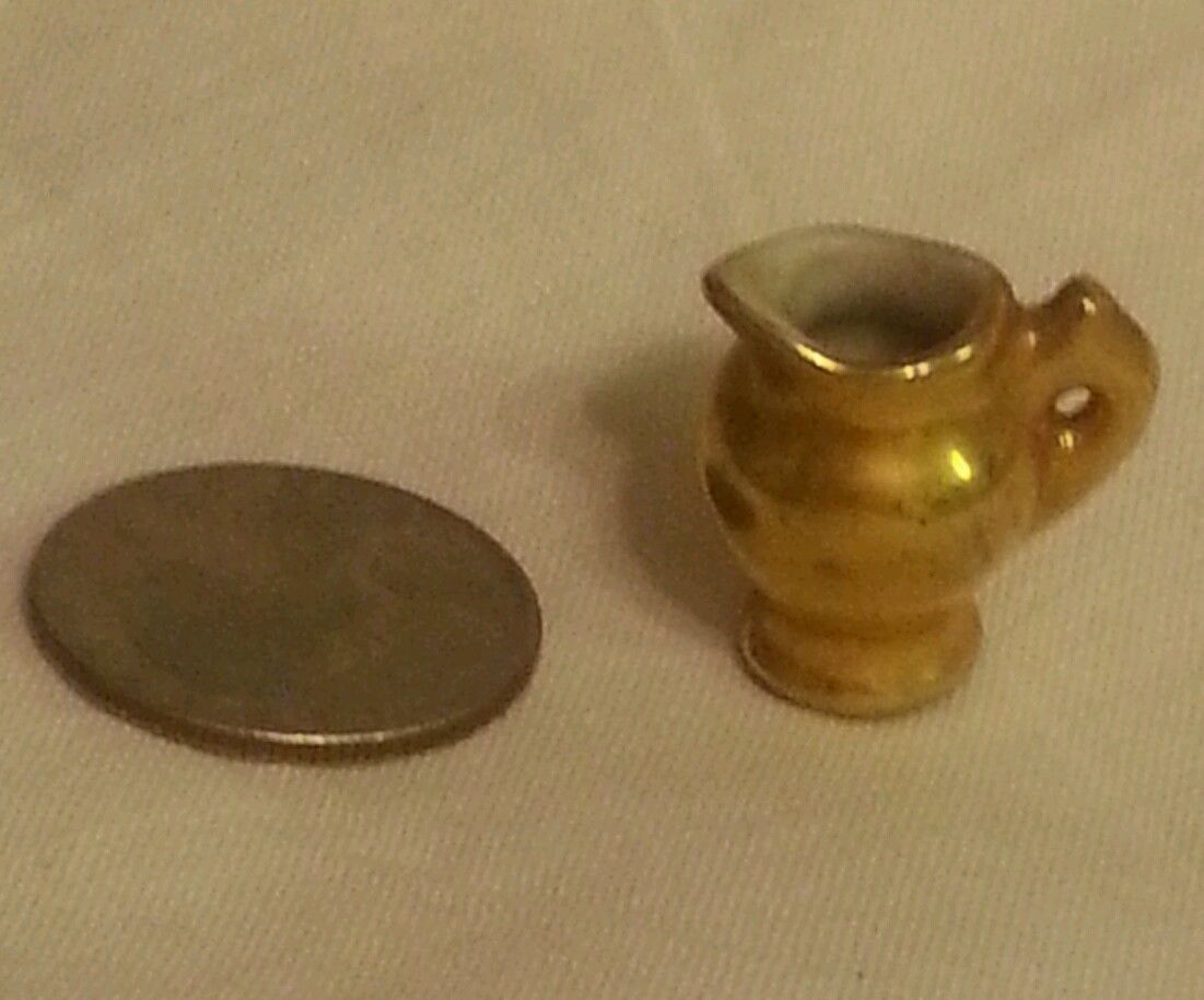 Vintage Limoges Gold Miniature Pitcher Vase And 50 Similar Items