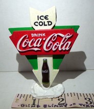 Ice Cold Arrow Sign Drink Coca Cola Stand Up Figurine circa 1996 - $10.84