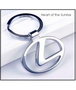 LEXUS Logo Keychain - high polish chrome emblem luxury auto car keyring - $12.99