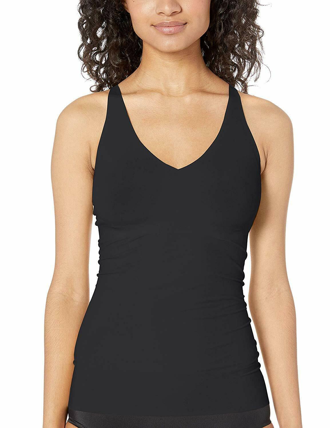 Yummie BLACK Smooth Solutions Shapewear Camisole with Molded Bust, US ...