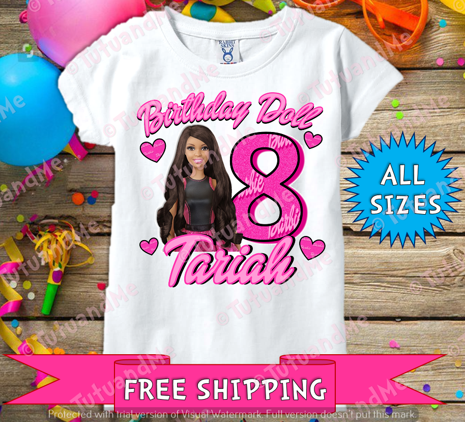 barbie birthday shirt