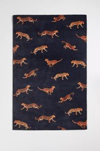 Area Rugs 10&#39; x 14&#39; Cheetah Black Hand Tufted Anthropologie Soft Woolen ... - $1,799.00
