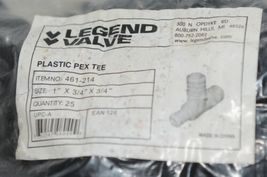Legend 461 214 Plastic Pex Tee 1 Inch By 3/4 Inch X 3/4 Inch Bag of 25 image 4