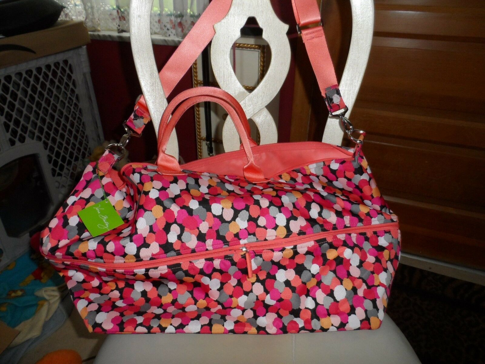 vera bradley expandable travel tote