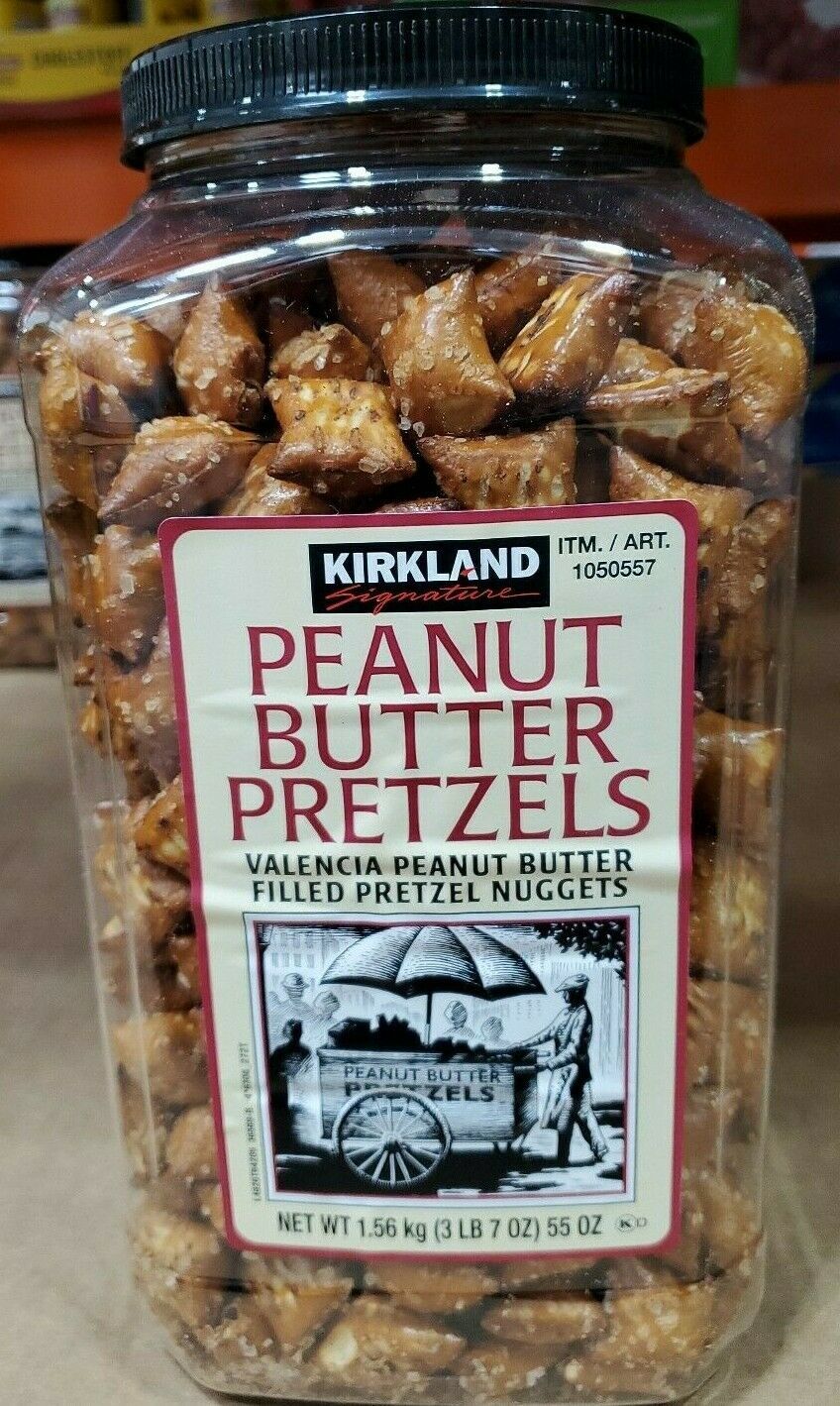 Kirkland Signature Peanut Butter Filled Pretzel Nuggets 55 Oz Pretzels And Nibbles