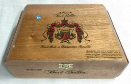 Arturo Fuente &quot;Best Seller&quot; Natural Wood Wooden Cigar Box Wooden Stash C... - $9.89