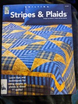 Stripes & Plaids Quilting Pattern Book by House Of White Birches 11 Quilts  - $6.92