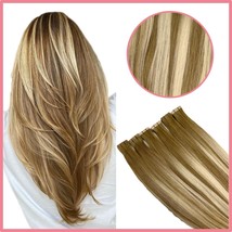 Tape in Straight Hair Scandinavian Blonde Color 100g Normal tape - $107.00+