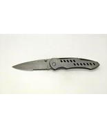 Buck 199 Pilot 2008 Folding Pocket Knife Silver Stainless Steel Thin Com... - $56.42