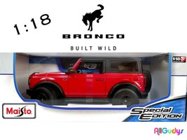 1:18 Ford Bronco Red Wildtrak Maisto Special Edition Die-Cast Model Car - $54.99