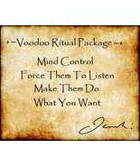MIND CONTROL Voodoo Rituals Manipulate Target Force Their Actions Permanent - $89.00