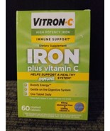 NEW Vitron-C High Potency Iron Supplement, Immune Support, 60 Count exp.... - $9.89