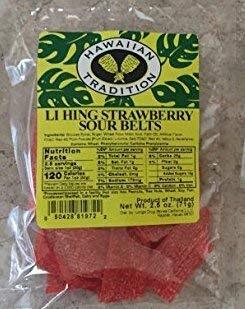 (Pack of 5) Hawaiian Tradition Li Hing Strawberry Sour ...