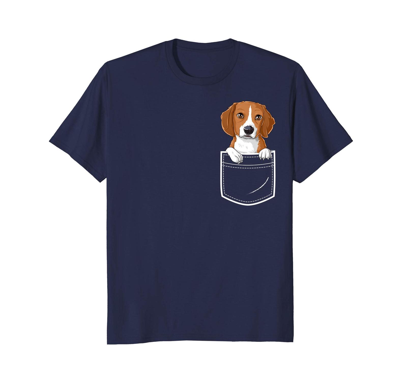dog in a pocket t shirt