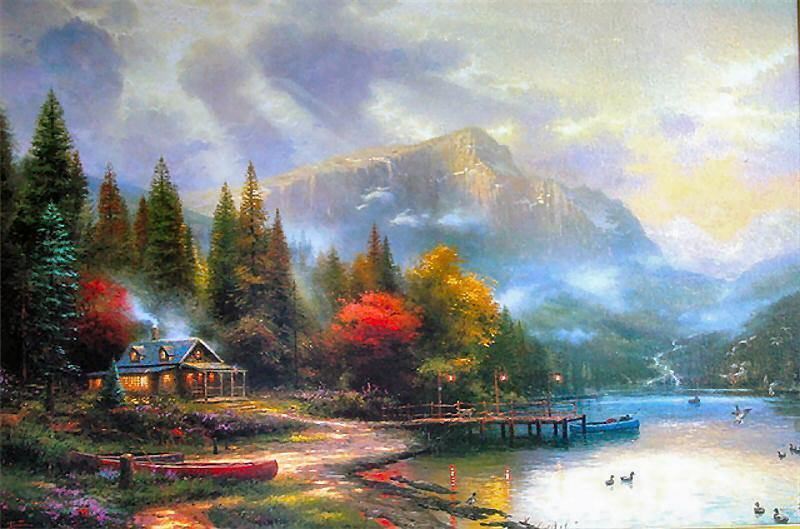 Thomas Kinkade End of a Perfect Day III 12