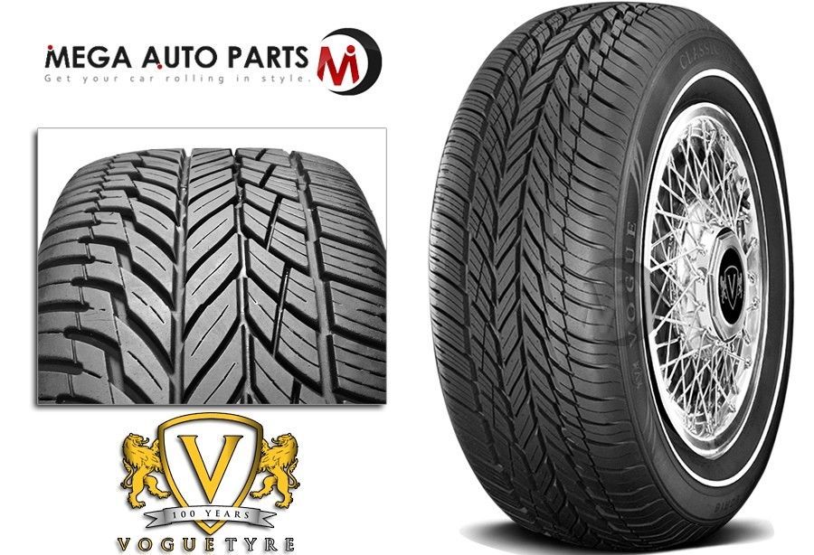 1 X Vogue Tyres Classic White Grand Touring 235/75R15 109T XL 1.5" Wall