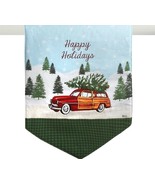 Happy Holidays Table Runner 13 x 36 Bringing Home The Christmas Tree - $19.79