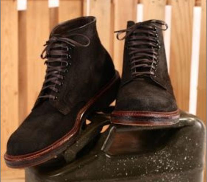 Mens Latest Collection Black Suede Outerwear Handmade Laceup Derby Boot