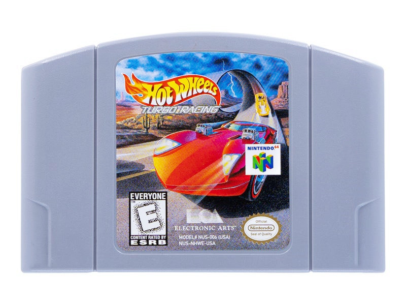 Hot Wheels Turbo Racing Game Cartridge For Nintendo 64 N64 USA Version
