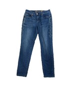 Seven 7 Womens Jeans Girlfriend Fit Sz 6 Stretch Side Studs Embellished Details - $18.81
