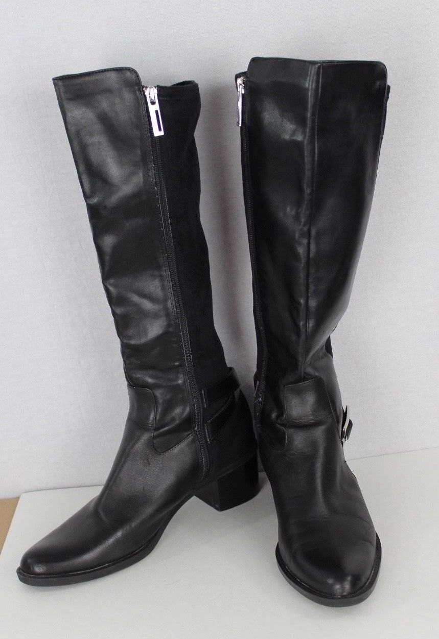 calvin klein finley wide calf boots