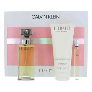 Calvin Klein Eternity Perfume Spray 3 Pcs Gift Set