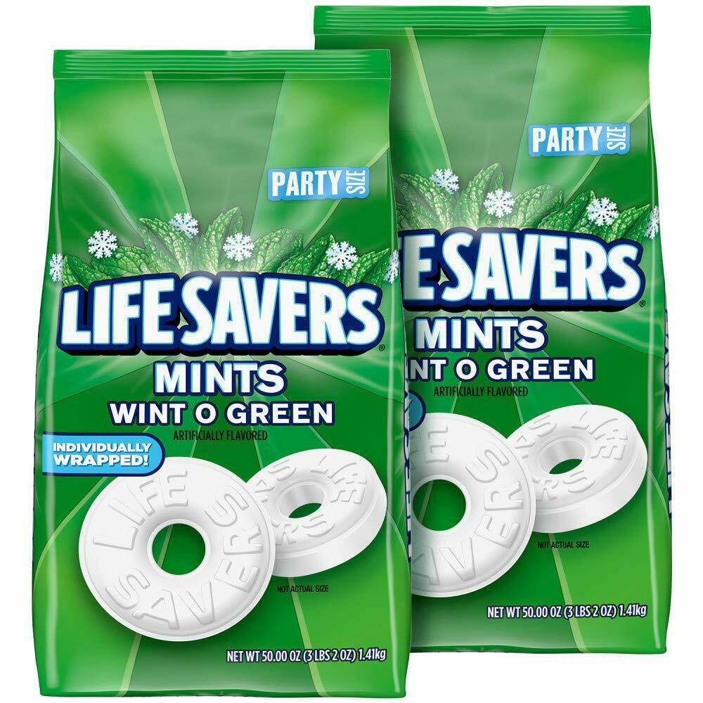 Bulk 100 Oz Ounces 6 + Lbs Life Savers Breath Mints Wintergreen