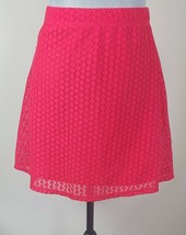 No Boundaries Womens Red Pointelle Knit A-Line Flirty Skirt Sz 7/8 - $12.86