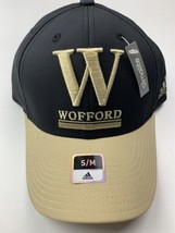 ADIDAS Wofford Terriers College Hat Cap Embroidered Climalite SZ S/M Black Gold - $15.44