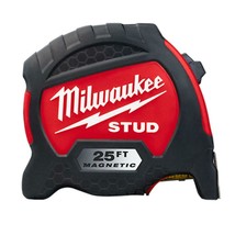 Milwaukee 48-22-9725M 25 Foot Magnetic Stud Tape Measure - $61.99