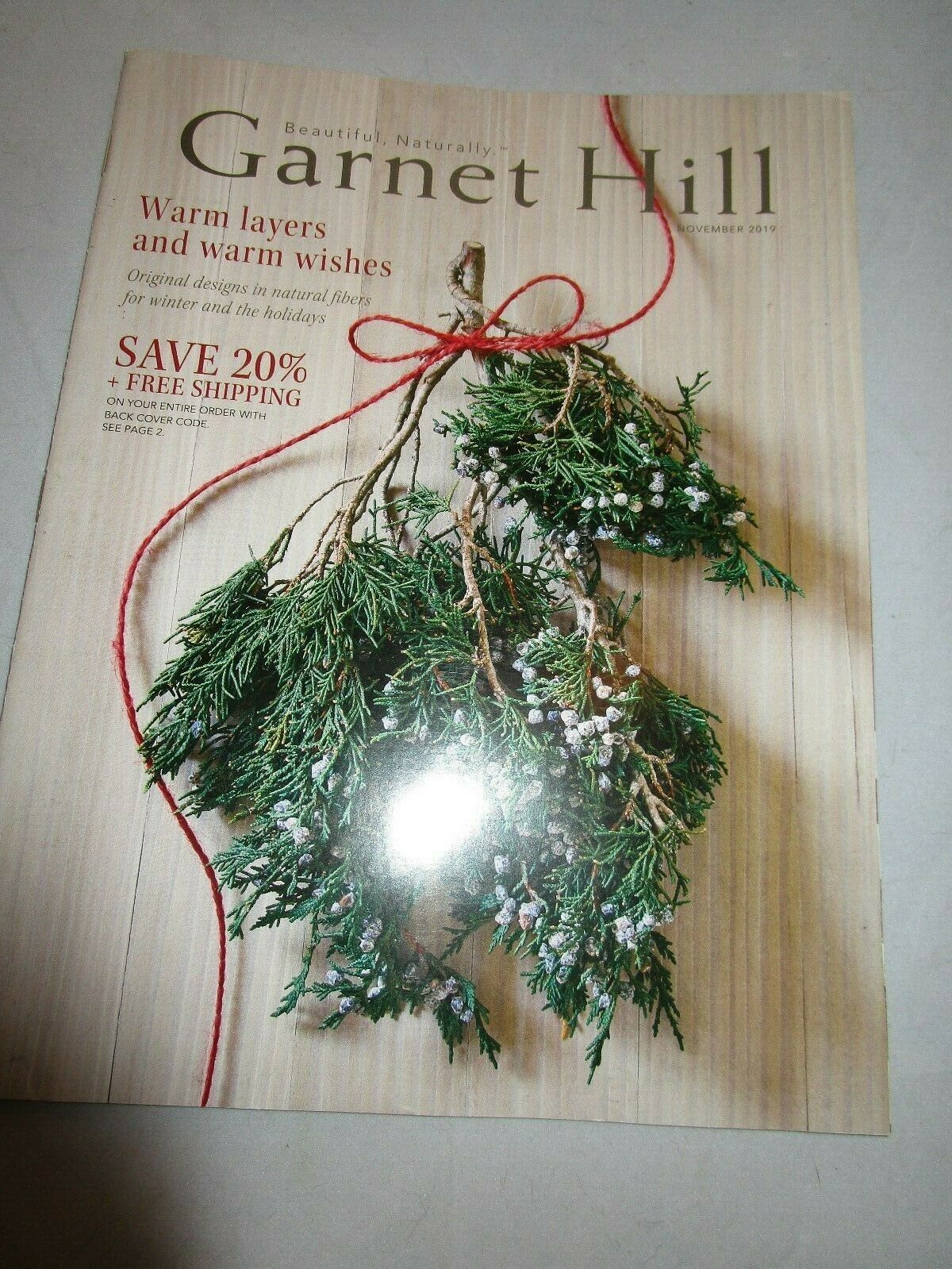 Garnet Hill Catalog November 2019 Warm Layers and Warm Wishes Brand New ...