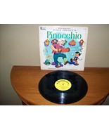 Vintage 1959 PINOCCHIO Walt Disney&#39;s Vinyl RECORD Album - $19.00