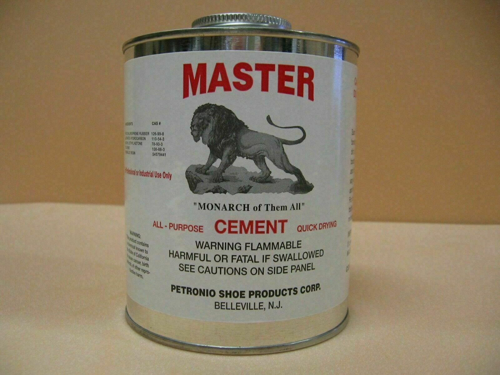 Master Shoe Repair Glue - 32 oz/1 Quart can with Brush - Contact Cement - Strong