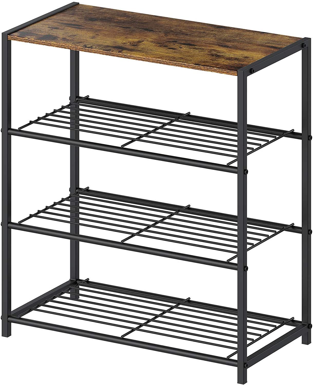 4 tier metal shoe rack on Shoe Rack 4 Tier Metal Shoe Rack With Mdf And 27 Similar Items