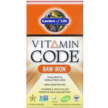 Garden of Life Vitamin Code RAW Iron 30 Vegan Caps Gluten-Free, Kosher, No - $22.99