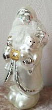 Department 56 Handblown Santa Claus Ornament Mercury Glass White Silver - $29.99