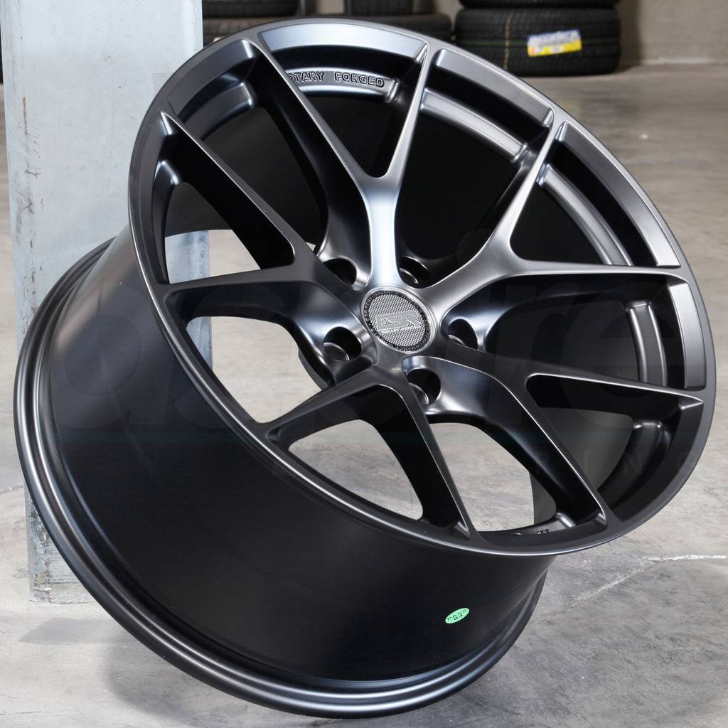 18x9 ESR RF02 RF2 5x120 30 Matte Black Wheels New Set(4) - Wheels