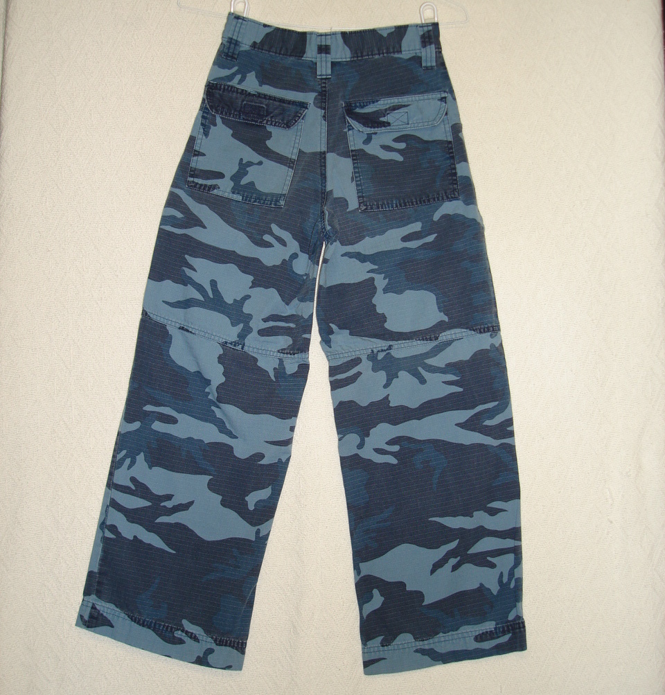 boys blue camo pants