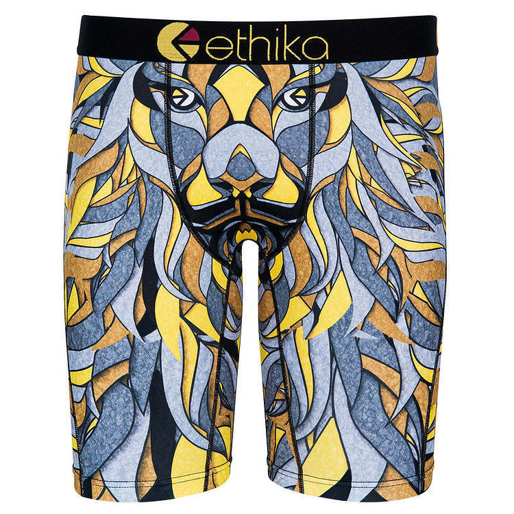 Image of Ethika The Staple Fit Mane Street Lion Men Underwear No Rise Boxer Shorts Briefs